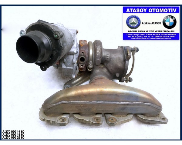 MERCEDES W117 CLA 250 TUTBO 2700901480 2700901880 2700902980 A2700901480 A2700901880 A2700902980 A 270 090 14 80 A 270 090 18 80 A 270 090 29 80 AL0069 - 121113-0610 - 131030-0183 - 150122-0128 - 160216-0666